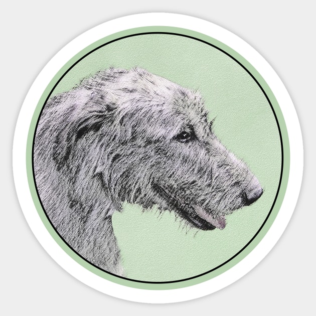 Irish Wolfhound Sticker by Alpen Designs